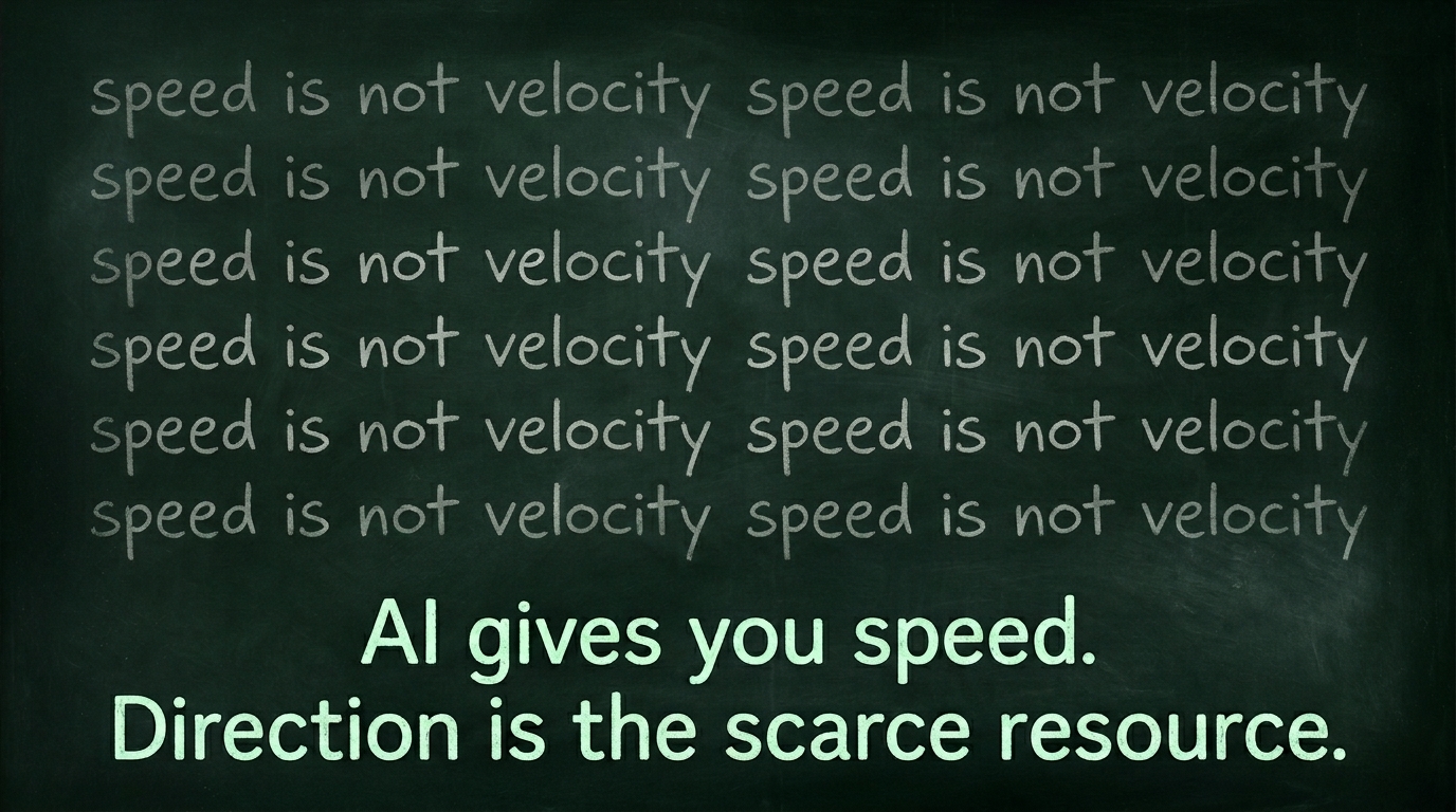 Speed Is Not Velocity